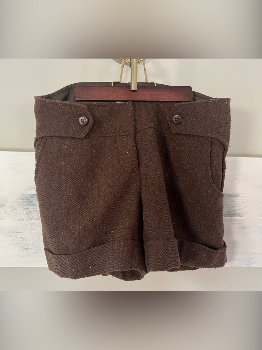 Wool-Blend Tweed Shorts